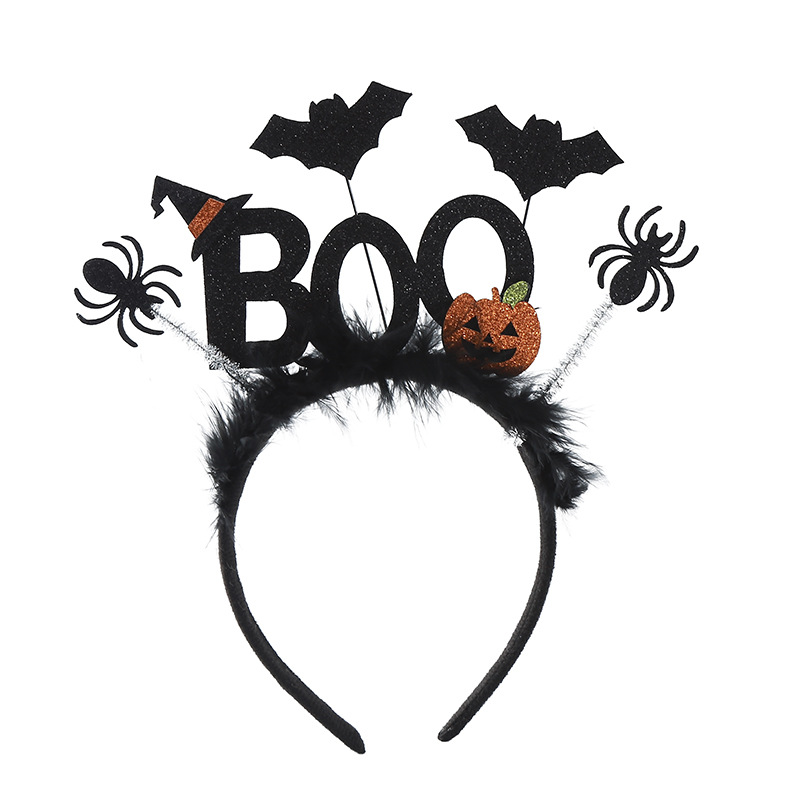 Cosplay Bat Prop - 1PC Halloween BOO Headband Fluffy Ghost