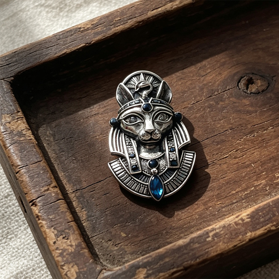 Prop For Cosplay - Medieval Halloween Bastet Cosplay Prop Brooch