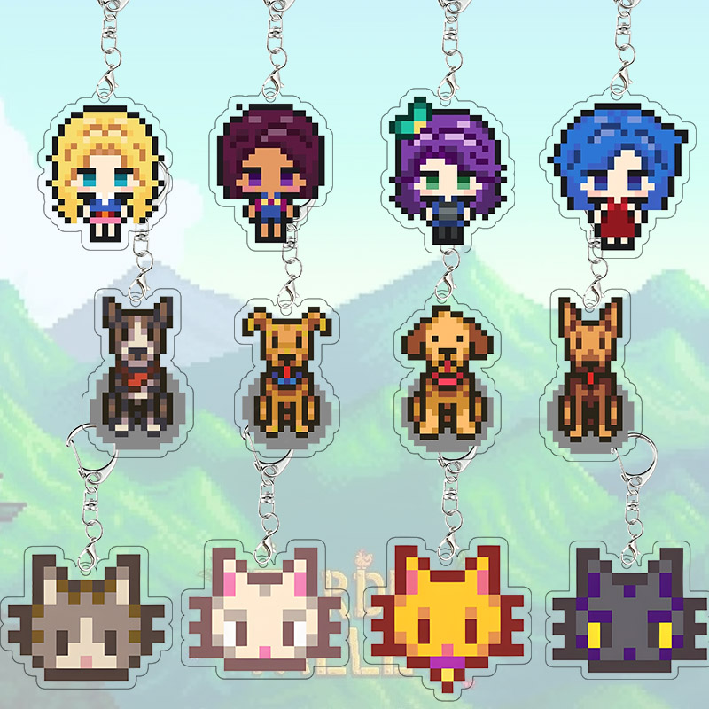 Cosplay Prop Diy - Stardew Valley Acrylic Keychain Haley Emily