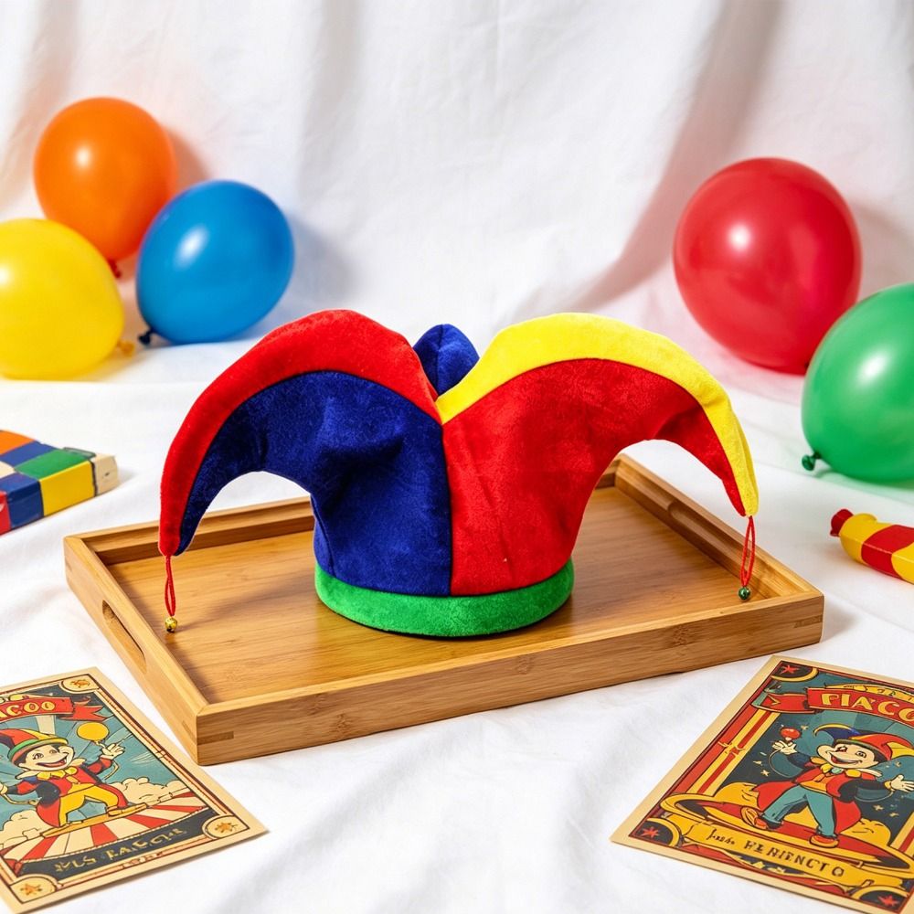 Cap Prop Multicolor Clown Hat  - огляд і ціна Cosplay Prop Pattern